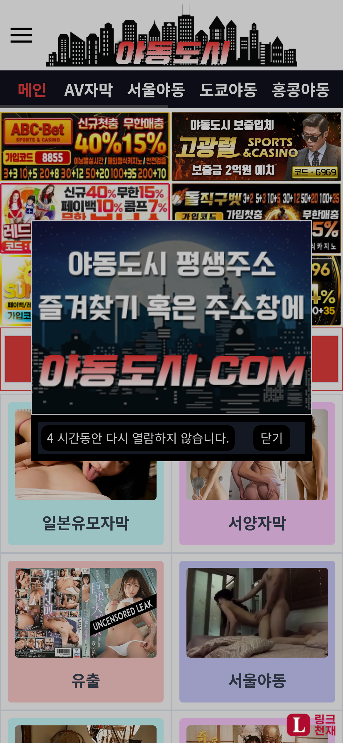 야동도시-사이트 썸네일